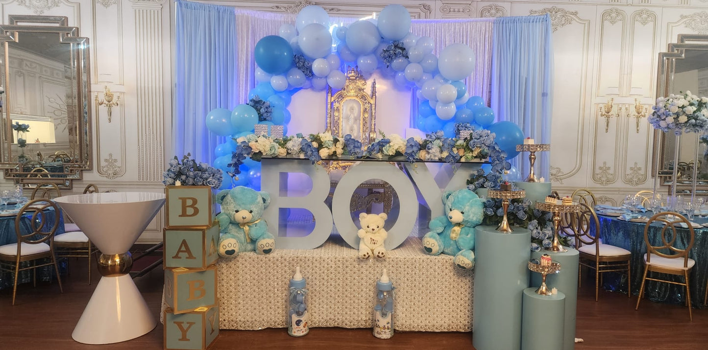 Boy letter set for baby shower