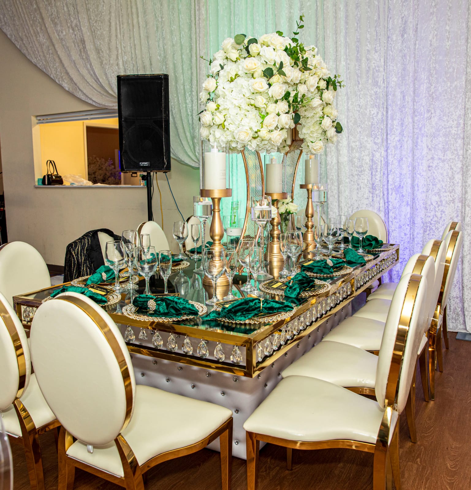 Gold chrome VIP chairs – AK Decor