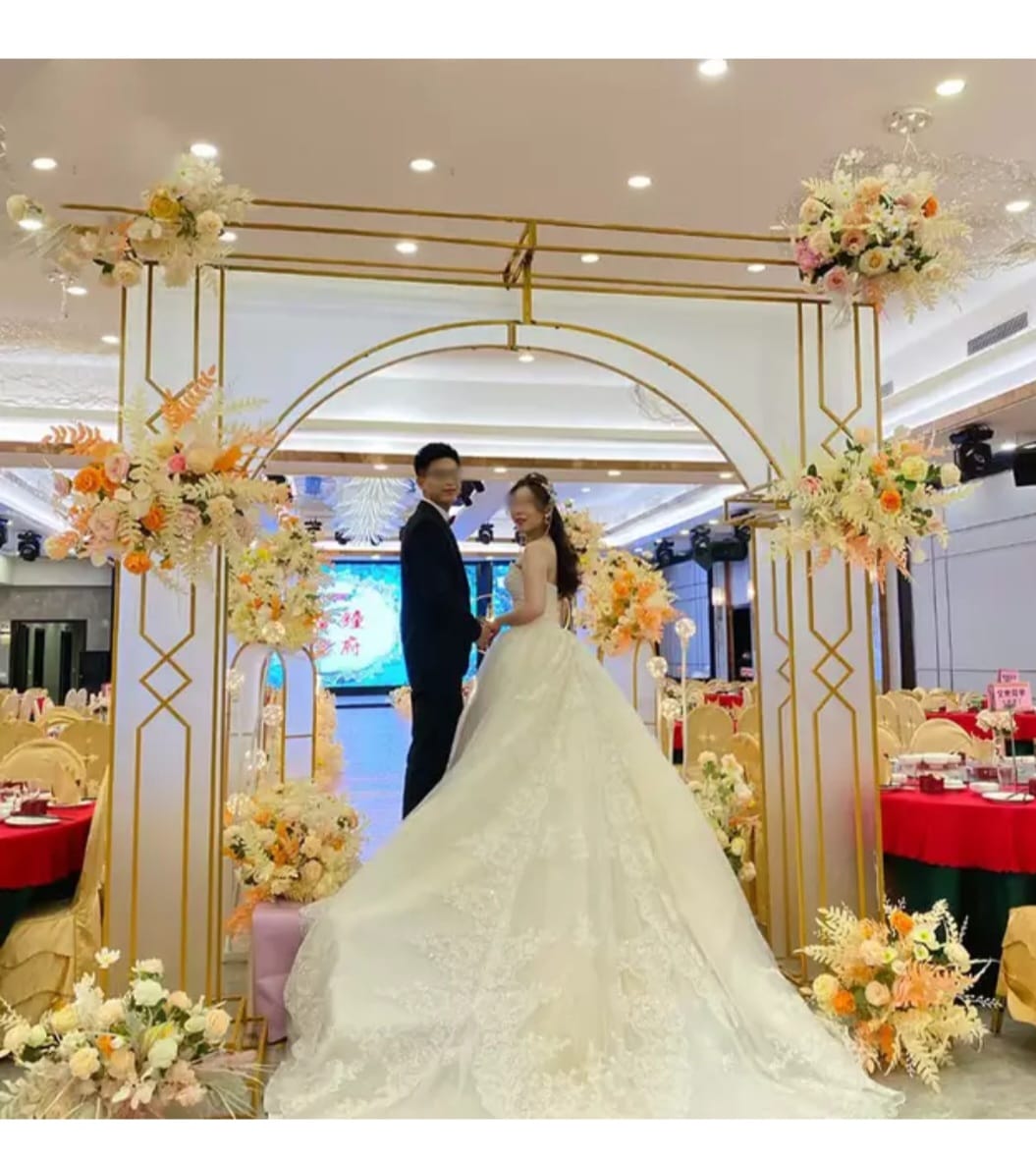 Frosted gold backdrop